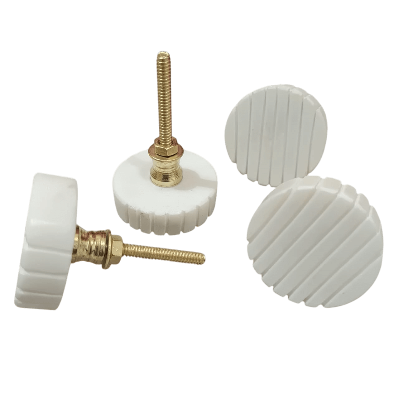 IRON & MARBLE KNOB (POLISH)